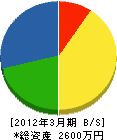 千葉県西部電気工事工業（同） 貸借対照表 2012年3月期