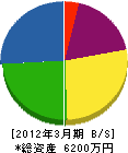 松本工業 貸借対照表 2012年3月期