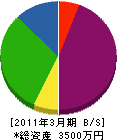 福世電気 貸借対照表 2011年3月期