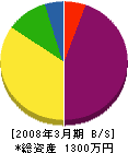 木村電機工業 貸借対照表 2008年3月期