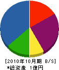 ヤマハタ 貸借対照表 2010年10月期