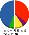 大村技建 貸借対照表 2012年3月期