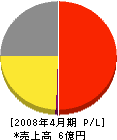 日本環境管理センター 損益計算書 2008年4月期