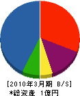 川崎建設 貸借対照表 2010年3月期