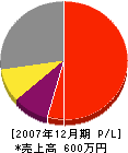 米内塗装 損益計算書 2007年12月期