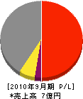 北陽 損益計算書 2010年9月期