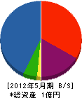 松岡組 貸借対照表 2012年5月期