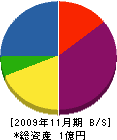 佐藤工務店 貸借対照表 2009年11月期