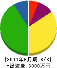 福川設備 貸借対照表 2011年6月期