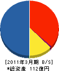 千代田テクノエース 貸借対照表 2011年3月期