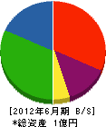 高田工務店 貸借対照表 2012年6月期