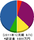 三東 貸借対照表 2011年12月期