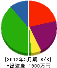 横山土木工業 貸借対照表 2012年5月期