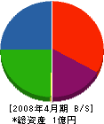 三ッ沢建設 貸借対照表 2008年4月期