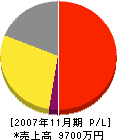 ハツタテクノ九州 損益計算書 2007年11月期