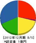 沼田建設 貸借対照表 2012年12月期