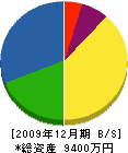 島崎工務店 貸借対照表 2009年12月期
