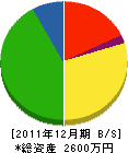 筒井工務店 貸借対照表 2011年12月期