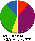 坂口工務店 貸借対照表 2010年5月期 坂口工務店 貸借対照表 2010年5月期
