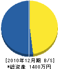 田島電気 貸借対照表 2010年12月期