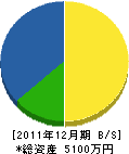 阪田恵樹園 貸借対照表 2011年12月期