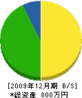 前田土建 貸借対照表 2009年12月期