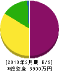 笠井建設 貸借対照表 2010年3月期