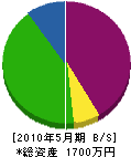 池田工務店 貸借対照表 2010年5月期