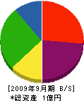 榊原設備工業所 貸借対照表 2009年9月期