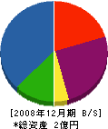 筑波ランドスケープ 貸借対照表 2008年12月期