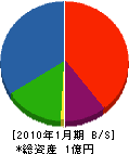 山田建設 貸借対照表 2010年1月期