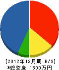 松川工務店 貸借対照表 2012年12月期