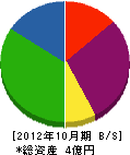 ミヤシタ工業 貸借対照表 2012年10月期