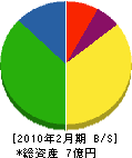 鎌田建設 貸借対照表 2010年2月期