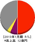 千田 損益計算書 2013年1月期