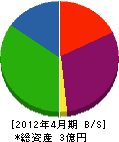 岸田ステンレス工業所 貸借対照表 2012年4月期