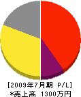 小沢工務店 損益計算書 2009年7月期
