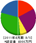 松平板金ダクト工業 貸借対照表 2011年4月期
