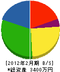 大沢光太郎建築塗装 貸借対照表 2012年2月期