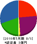 丸初田中興業 貸借対照表 2010年5月期