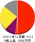 北川塗装店 損益計算書 2011年12月期