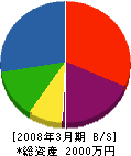 藤製作所 貸借対照表 2008年3月期
