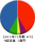 立石工務店 貸借対照表 2011年11月期