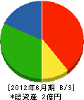 富栄土木 貸借対照表 2012年6月期