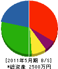 三報電設工事 貸借対照表 2011年5月期