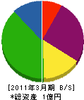 昭和石材工業 貸借対照表 2011年3月期