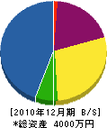 荻田造園 貸借対照表 2010年12月期