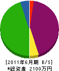 鈴木工業 貸借対照表 2011年6月期
