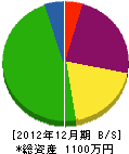 新福アルミ 貸借対照表 2012年12月期