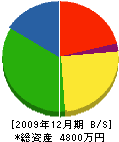 三井建設 貸借対照表 2009年12月期